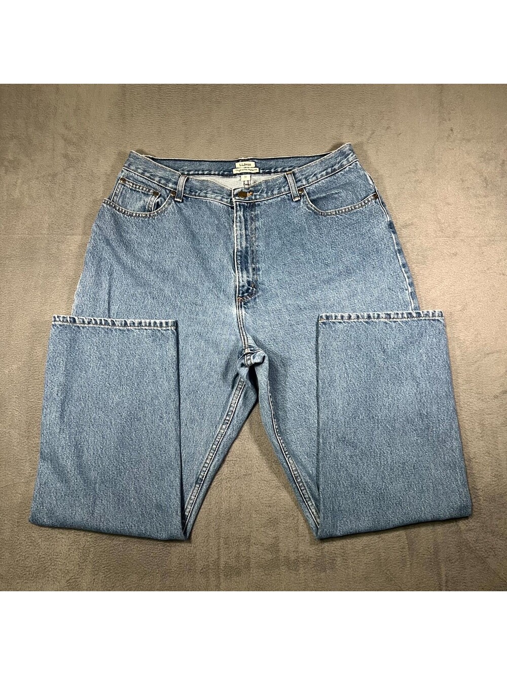 L.L. Bean Jeans Blue Womens 18 Original Fit Relaxed Denim Light Wash Minimalist
